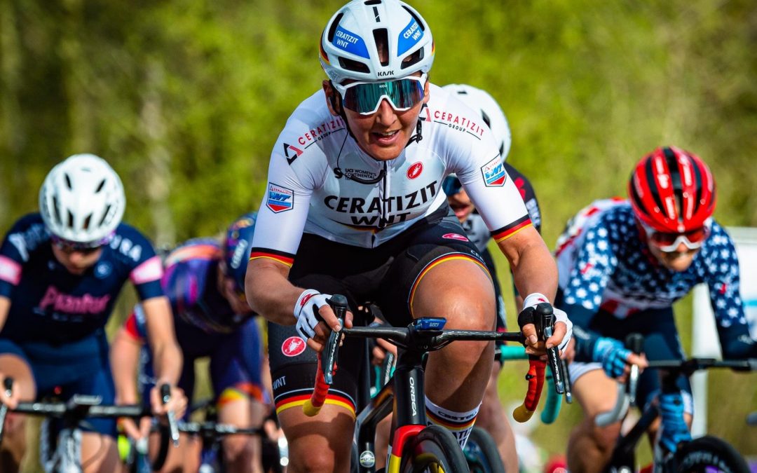 Im packenden Finalsprint sicherte sich die Allgäuer Profisportlerin Lisa Brennauer vom Kemptener Team Ceratizit-WNT Pro Cycling den dritten Platz im belgischen Straßenradrennen Gent-Wevelg