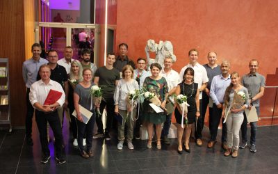 myonic feiert langjährige Mitarbeiterinnen und Mitarbeiter