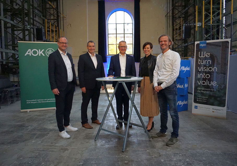 AOK Bayern tritt Gründernetzwerk Allgäu Digital bei