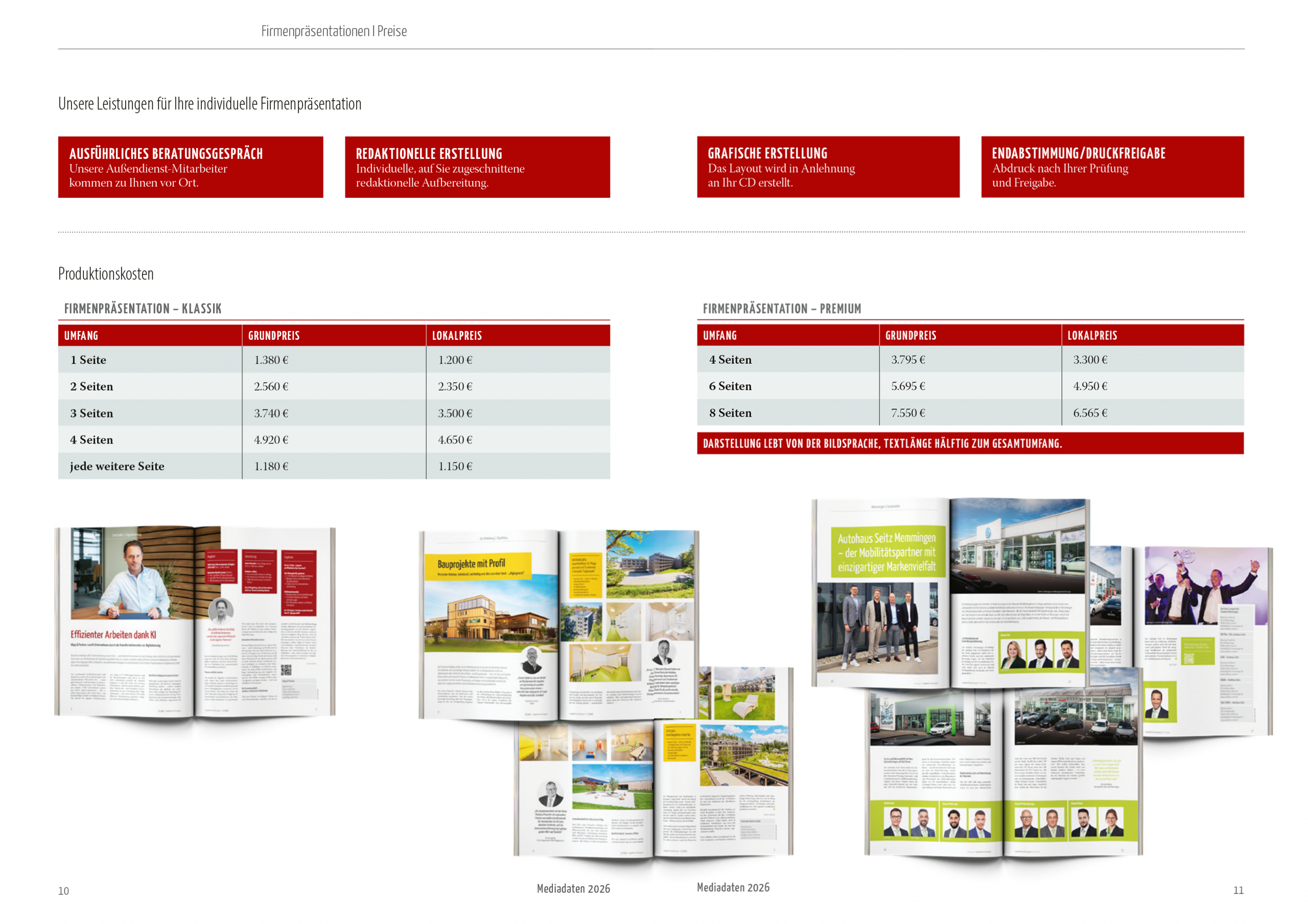 AWM Firmenpräsentation Preise 2026