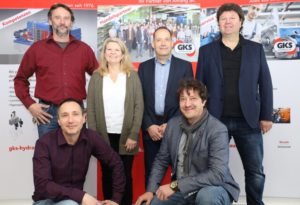 Thomas Ruppaner, Susanne Maier (GF), Markus Finckh, Michael Scholl (GF), Stephan Röck und Christian Furtner (v.l.n.r.)